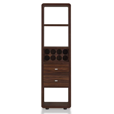 Iohomes Sierri Contemporary Wine Cabinet Dark Walnut - HOMES: Inside + Out 2 Iohomes Sierri Contemporary Wine Cabinet Dark Walnut - HOMES: Inside + Out - Image 2
