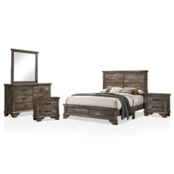 5pc Jacobia Rustic Bedroom Set Gray - HOMES: Inside + Out -HOMES: Inside + Out Store GUEST 04f7d626 9d03 4982 af06 dd0197616496