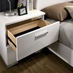 April 2 Drawer Nightstand White - HOMES: Inside + Out 7 April 2 Drawer Nightstand White - HOMES: Inside + Out -HOMES: Inside + Out Store GUEST 0825b463 498c 4937 af75 48fb1a5dd2f6