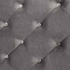 Tenaya Glam Bed With Button Tufted Headboard Silver - HOMES: Inside + Out 12 Tenaya Glam Bed With Button Tufted Headboard Silver - HOMES: Inside + Out -HOMES: Inside + Out Store GUEST 08d2ddb9 aaa4 4fdc ada2 0ae3131c2466