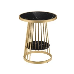 Tinful Modern Round Side Table - HOMES: Inside + Out -HOMES: Inside + Out Store GUEST 0a5df0e5 2936 4d4b a330 7bd2dc9d9401