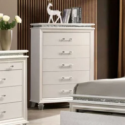 2pc Granite Nightstand And Chest Set Pearl White - HOMES: Inside + Out -HOMES: Inside + Out Store GUEST 0cdfb9e9 8e38 41b9 be67 275caa77cd81