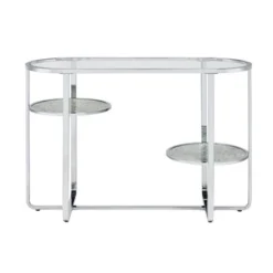 Calloun Glam 2 Shelf Sofa Table Chrome - HOMES: Inside + Out -HOMES: Inside + Out Store GUEST 0e4d6f03 b810 4ccd b20b 94eea046a555