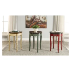 Fuchs Vintage Style Side Table Red - HOMES: Inside + Out