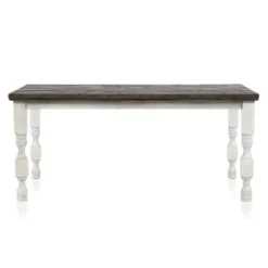 78" Cambrien Rustic Two-Tone Counter Height Dining Table Antique White/Gray - HOMES: Inside + Out -HOMES: Inside + Out Store GUEST 10e7982d 6175 4d2a aa26 b602fe511843