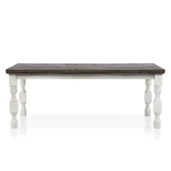 7pc Cambrien Rustic Farmhouse Dining Set Antique White/Gray - HOMES: Inside + Out -HOMES: Inside + Out Store GUEST 14eafe73 d9eb 42d7 ad55 2448fbc3f9df