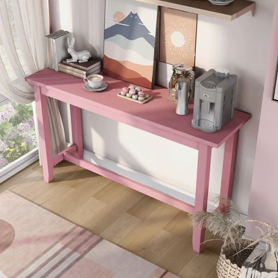 Rockland Counter Height Table With USB Port Antique Pink - HOMES: Inside + Out 5 Rockland Counter Height Table With USB Port Antique Pink - HOMES: Inside + Out - Image 5