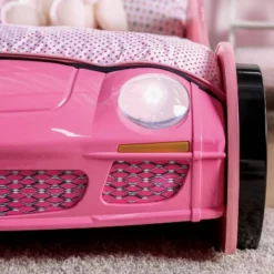 Twin Naglin Racing Car Bed With Led Headlight Pink - HOMES: Inside + Out -HOMES: Inside + Out Store GUEST 191dacaa 9e3c 4180 befd 1ac3e0e39890