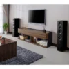 Vadim TV Stand For TVs Up To 72" Light Walnut - HOMES: Inside + Out