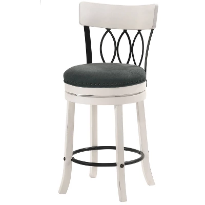 Set Of 2 24" Darlowe Swivel Counter Height Barstools - HOMES: Inside + Out 8 Set Of 2 24" Darlowe Swivel Counter Height Barstools - HOMES: Inside + Out - Image 8