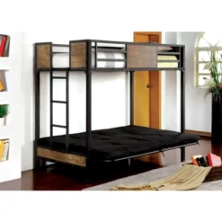 Twin Navii Kids' Bunk Bed Futon Black - HOMES: Inside + Out 5 Twin Navii Kids' Bunk Bed Futon Black - HOMES: Inside + Out -HOMES: Inside + Out Store GUEST 1d21231f 7477 4722 bcca a0b44edfe712