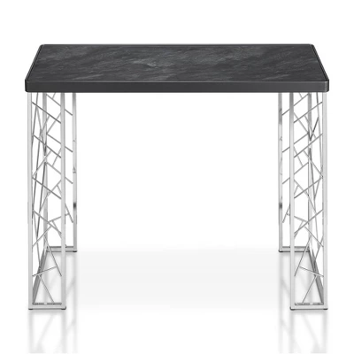 Sbragia Geometric Metal Legs Console Table Faux Marble - HOMES: Inside + Out 2 Sbragia Geometric Metal Legs Console Table Faux Marble - HOMES: Inside + Out - Image 2