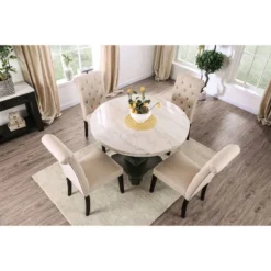 Buckley Round Dining Table White/Black - HOMES: Inside + Out 15 Buckley Round Dining Table White/Black - HOMES: Inside + Out -HOMES: Inside + Out Store GUEST 1eaec16e a22c 4046 aa25 778fad2ef351
