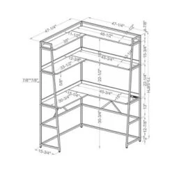 Clydebank Corner Desk With Bookcase And USB Plug - HOMES: Inside + Out 9 Clydebank Corner Desk With Bookcase And USB Plug - HOMES: Inside + Out -HOMES: Inside + Out Store GUEST 1f848ea9 ab21 4e60 901e 6356d3da0345