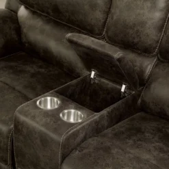 Nisbet Power Reclining Leather Loveseat With Cup Holders Mocha - HOMES: Inside + Out 10 Nisbet Power Reclining Leather Loveseat With Cup Holders Mocha - HOMES: Inside + Out -HOMES: Inside + Out Store GUEST 222f6b7d eae1 40b9 9905 9259a5b2a347