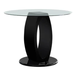 5pc Spearelton Oval Pedestal Round Dining Table Set Black - HOMES: Inside + Out -HOMES: Inside + Out Store GUEST 244bbb4f b381 4614 89ff d85f63b4fb4b