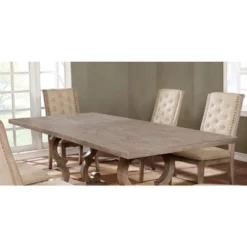 Medina Rectangular Wood Extendable Dining Table Natural - HOMES: Inside + Out -HOMES: Inside + Out Store GUEST 28ad31f1 0e9e 4e1b b1b1 216ca7fa542a
