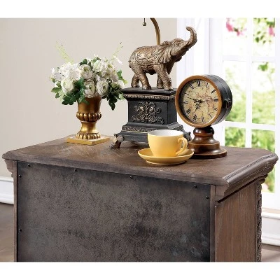 3pc Lellen Bedroom Set With 2 Nightstands Beige/Rustic Natural Tone - HOMES: Inside + Out 5 3pc Lellen Bedroom Set With 2 Nightstands Beige/Rustic Natural Tone - HOMES: Inside + Out - Image 5