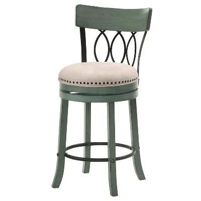 Set Of 2 24" Darlowe Swivel Counter Height Barstools - HOMES: Inside + Out 5 Set Of 2 24" Darlowe Swivel Counter Height Barstools - HOMES: Inside + Out - Image 5