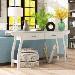 Haun 2 Drawer Console Table White Oak - HOMES: Inside + Out -HOMES: Inside + Out Store GUEST 2cfde3ec ba5c 4ddc b89e 0bdef2b734db