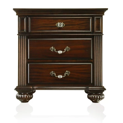 Pennings 3 Drawer Nightstand With Bun Feets - HOMES: Inside + Out 9 Pennings 3 Drawer Nightstand With Bun Feets - HOMES: Inside + Out - Image 9