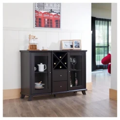 Antonette Transitional Multi-Storage Dining Buffet Cappuccino - HOMES: Inside + Out