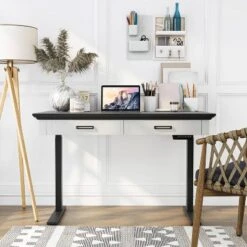 47" Losondo Transitional Height Adjustable Desk With USB Ports - HOMES: Inside + Out -HOMES: Inside + Out Store GUEST 2f5023b4 a1a9 4251 8f97 d2697442ff90