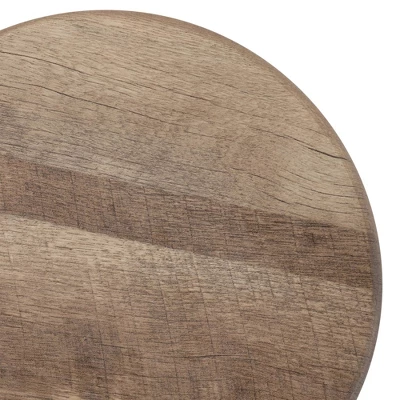 3pc Regalla Industrial Bar Height Dining Table Set Antique Black/Natural Tone - HOMES: Inside + Out 5 3pc Regalla Industrial Bar Height Dining Table Set Antique Black/Natural Tone - HOMES: Inside + Out - Image 5