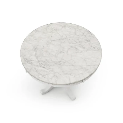 Kennegad Round Dining Table White - HOMES: Inside + Out 4 Kennegad Round Dining Table White - HOMES: Inside + Out - Image 4