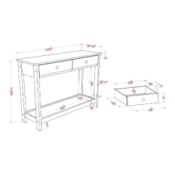 Clonard Wooden Sofa Table Gray - HOMES: Inside + Out 5 Clonard Wooden Sofa Table Gray - HOMES: Inside + Out -HOMES: Inside + Out Store GUEST 342fa7ad 1665 43f3 af9e ada830057a5c