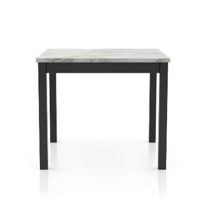 42" Brook Square Counter Height Dining Table With Faux Marble Top Espresso - HOMES: Inside + Out 3 42" Brook Square Counter Height Dining Table With Faux Marble Top Espresso - HOMES: Inside + Out - Image 3