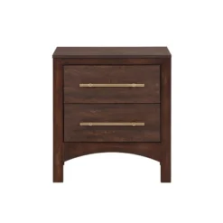 Melonnes Transitional 2 Drawer Nightstand Walnut - HOMES: Inside + Out -HOMES: Inside + Out Store GUEST 371d33e1 dcd3 42aa 9da5 4b14956142da