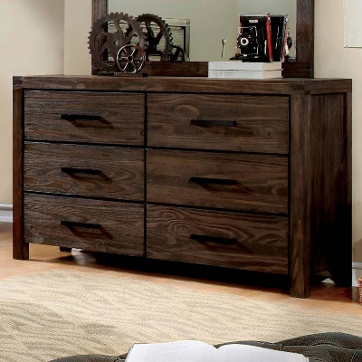 Hayes 6 Drawer Dresser Light Brown/Dark Gray - HOMES: Inside + Out 3 Hayes 6 Drawer Dresser Light Brown/Dark Gray - HOMES: Inside + Out - Image 3