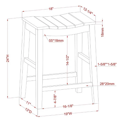 Set Of 2 Shipway Counter Height Barstools - HOMES: Inside + Out 5 Set Of 2 Shipway Counter Height Barstools - HOMES: Inside + Out - Image 5