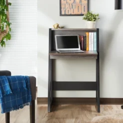 Tella Contemporary Storage Desk Dark Gray - HOMES: Inside + Out -HOMES: Inside + Out Store GUEST 438312eb 055e 4a50 965b 1478eb2a296b