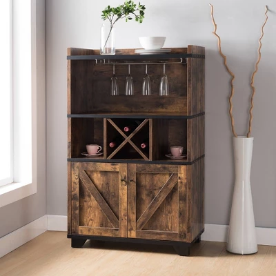 Lamage Wine Cabinet Buffet With Wine Rack - HOMES: Inside + Out 1 Lamage Wine Cabinet Buffet With Wine Rack - HOMES: Inside + Out