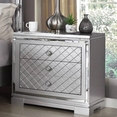 5pc Tenaya Bedroom Set Silver/Gray - HOMES: Inside + Out 3 5pc Tenaya Bedroom Set Silver/Gray - HOMES: Inside + Out - Image 3