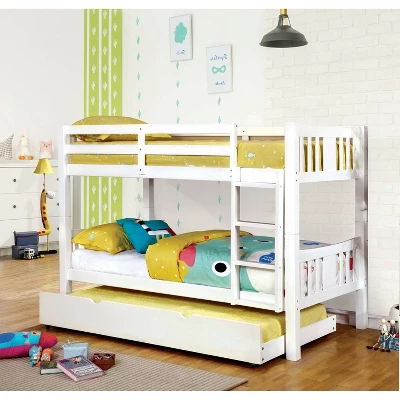 HOMES: Inside + Out Twin Over Twin Kids' Clare Bunk Bed White - IoHOMES 3 HOMES: Inside + Out Twin Over Twin Kids' Clare Bunk Bed White - IoHOMES - Image 3