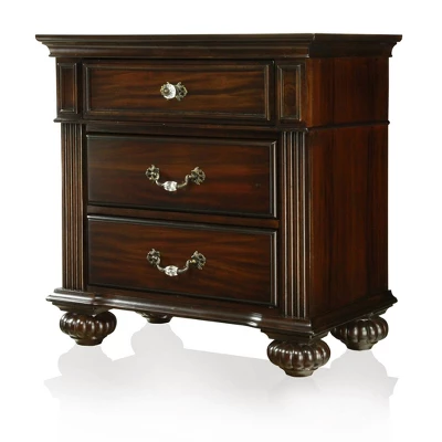 Pennings 3 Drawer Nightstand With Bun Feets - HOMES: Inside + Out 16 Pennings 3 Drawer Nightstand With Bun Feets - HOMES: Inside + Out - Image 16