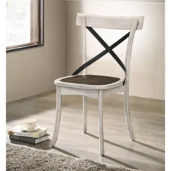 5pc Piker Round Dining Set Dark Walnut/Antique White - HOMES: Inside + Out 15 5pc Piker Round Dining Set Dark Walnut/Antique White - HOMES: Inside + Out -HOMES: Inside + Out Store GUEST 5159ce06 b144 4ff3 a8ac 682ad0bc9465