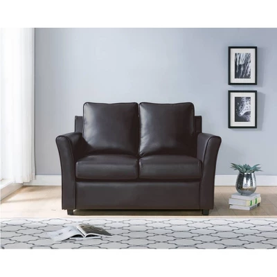 Ali Upholstered Loveseat Dark Gray - HOMES: Inside + Out 1 Ali Upholstered Loveseat Dark Gray - HOMES: Inside + Out