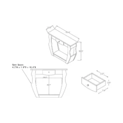Coralli Modern Cut Out Sofa Table Walnut - HOMES: Inside + Out 9 Coralli Modern Cut Out Sofa Table Walnut - HOMES: Inside + Out -HOMES: Inside + Out Store GUEST 572745ee ff22 48c9 beed fb19c21f8b16