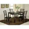 Larriston Triangular Open Shelf Counter Dining Table Black - HOMES: Inside + Out