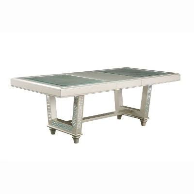 7pc Jenra Expandable Top Dining Set Champagne/Warm Gray - HOMES: Inside + Out 1 7pc Jenra Expandable Top Dining Set Champagne/Warm Gray - HOMES: Inside + Out