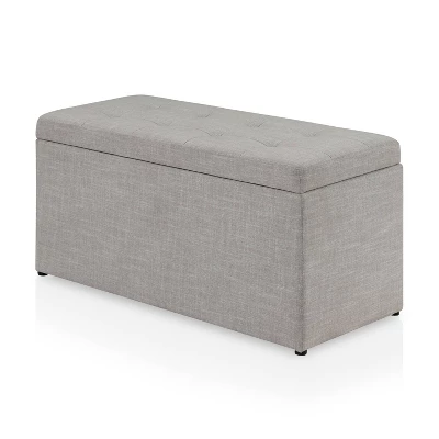 Hilltop Storage Bench With 2 Ottomans Beige - HOMES: Inside + Out 2 Hilltop Storage Bench With 2 Ottomans Beige - HOMES: Inside + Out - Image 2
