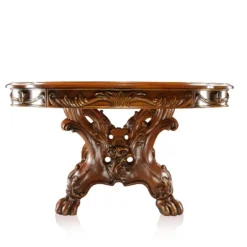 9pc Lion Claw Elegant Carved Extendable Dining Table Set Wood/Antique Oak - HOMES: Inside + Out 14 9pc Lion Claw Elegant Carved Extendable Dining Table Set Wood/Antique Oak - HOMES: Inside + Out -HOMES: Inside + Out Store GUEST 6a26c67b b7c2 4d98 a04f 4cb62093a91d