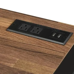 Eriboll Writing Desk With 1 Drawer And USB Plug Sand Black/Natural Tone - HOMES: Inside + Out -HOMES: Inside + Out Store GUEST 6c5623cc bb06 4b72 aafa 76f62c2cfeb6