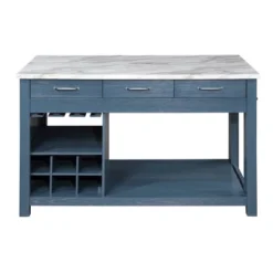 Fredricke Extendable Kitchen Island With Faux Marble - HOMES: Inside + Out -HOMES: Inside + Out Store GUEST 6ce4149b 5aaa 4bef a309 745107887339