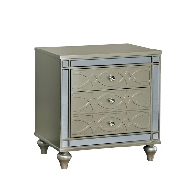 2pc La Mesa Nightstand And Dresser Set Silver - HOMES: Inside + Out 1 2pc La Mesa Nightstand And Dresser Set Silver - HOMES: Inside + Out