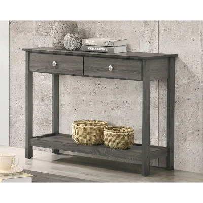 Clonard Wooden Sofa Table Gray - HOMES: Inside + Out 1 Clonard Wooden Sofa Table Gray - HOMES: Inside + Out